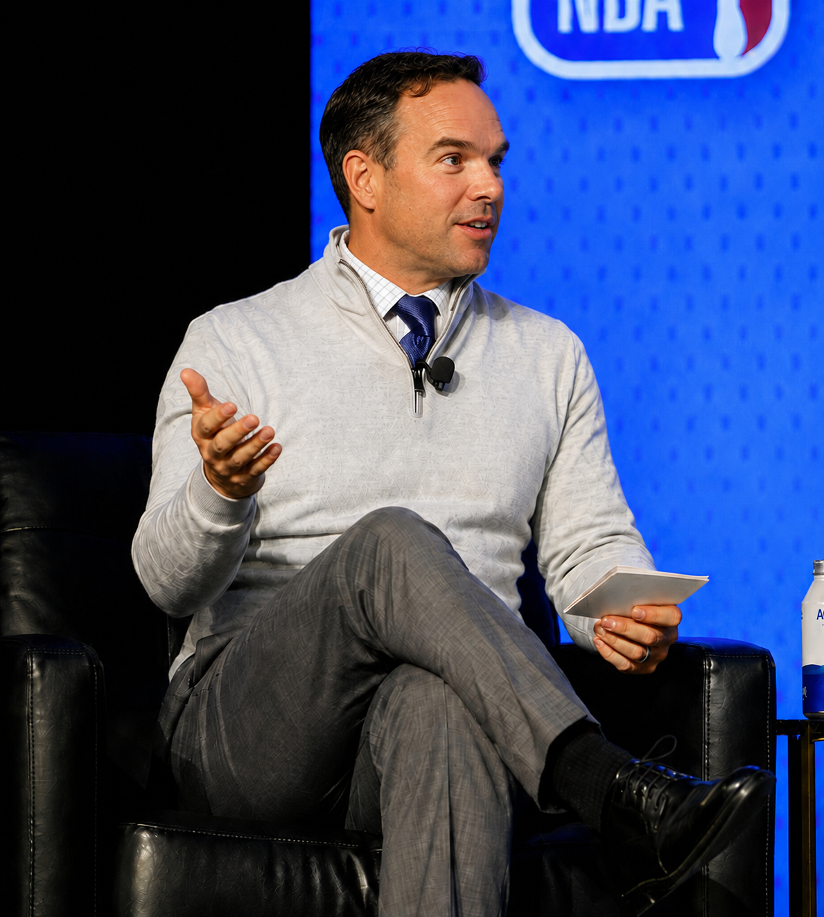 Jesse K. Wright moderating a panel at the 2025 NBA Health & Performance Meetings